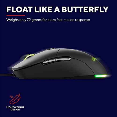 Trust Gaming GXT 981 Redex Federleichte Gaming-Maus, 200-10.000 DPI, 80-Mill-Kailh-Schaltern, Optischer Sensor, RGB-Maus, 6 Programmierbare Tasten, PC-Maus für Laptop, Computer, Windows – Schwarz Bild 4
