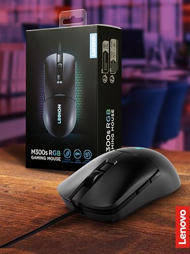 Lenovo Legion M300s RGB Gaming-Maus, bis zu 8000 DPI, 6 programmierbare Tasten, RGB 16,8 Millionen Farben Bild 2