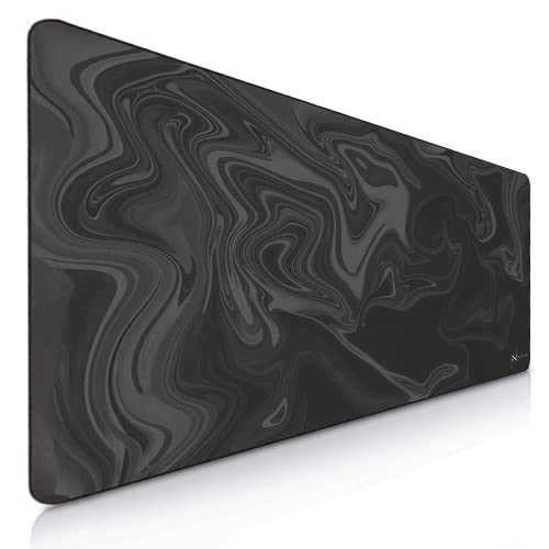 NYFTER - Premium 3XL Gaming Mauspad XXXL Nyfpad 1200x600mm Mousepad im Liquid Design Wellenfrei mit extra vernähten Kanten und starker Gleitfähigkeit Bild 1