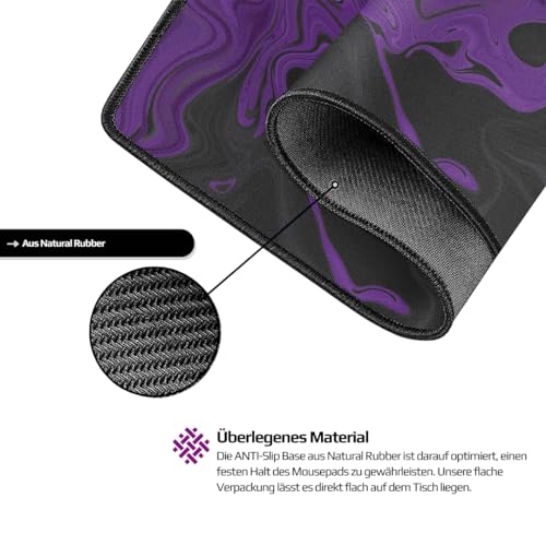 Nyfter - XXXL Liquid Gaming Mousepad 1200x600x3mm 3XL mauspad Gaming Premium Tischunterlage Large Size Wasserabweisend für Pro-Gamer Bild 2