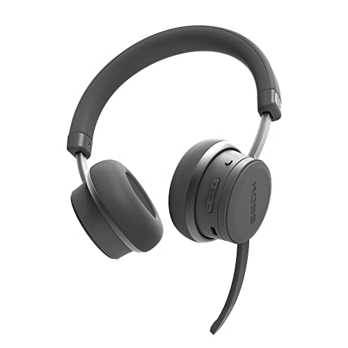 Koss CS340BT QZ Wireless Bluetooth On-Ear-Kommunikations-Headset, aktive Geräuschunterdrückung, On-Board-Steuerung, schwarz Bild 3