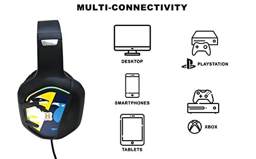 Lexibook, Harry Potter, Gaming-Headset, Immersives Gaming, Kabelgebundener Stereo-Sound, Faltbar, Verstellbar, Schwarz, HPG10HP Bild 4
