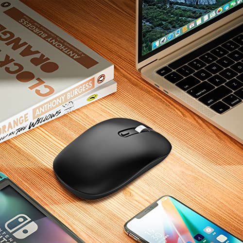 cimetech Maus Kabellos USB C Mouse Slim Beidhändig 2.4G Leise Mini Maus Kabellos Silent Mouse für Mac Laptop PC Computer Tablet Tragbar Bild 7