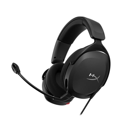 HyperX Cloud Stinger 2 Core Gaming-Headset für PC, Over-Ear Kopfhörer mit Mikrofon, DTS Headphone:X Spatial Audio, Leichtes Design, 40mm Treiber, Klapp-Mute, Integrierte Lautstärkeregelung, Schwarz Bild 1