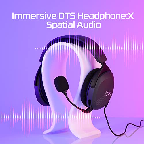 HyperX Cloud Stinger 2 Core Gaming-Headset für PC, Over-Ear Kopfhörer mit Mikrofon, DTS Headphone:X Spatial Audio, Leichtes Design, 40mm Treiber, Klapp-Mute, Integrierte Lautstärkeregelung, Schwarz Bild 4