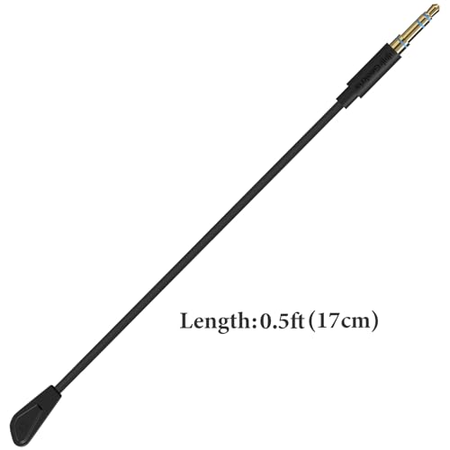 GEEKRIA 3,5-mm-Headset-Ersatzmikrofon, abnehmbares Game-Boom-Mikrofon, kompatibel mit Logitech G PRO X, PRO X, G735, G733, G433, G233 Gaming-Headset (17cm) Bild 3