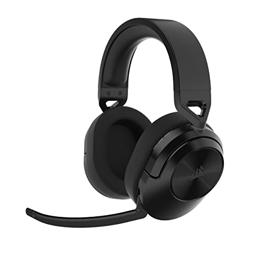Corsair HS55 Wireless CORE Leichtes Gaming Headset - Omnidirektionales Mikrofon - Neodym-Treiber - Bis zu 50 ft Reichweite - iCUE-Kompatibel - PC, PS4, Nintendo Switch - Carbon Bild 1