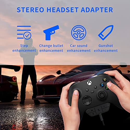 Gugxiom Stereo-Headset-Adapter für One, für -Headset-Adapter, für One-Headset-Adapter, Anpassung der Audiobalance, Kopfhörer-Adapter für One-Controller für Game Sound Voice Chat Bild 2