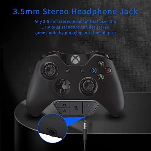 Gugxiom Stereo-Headset-Adapter für One, für -Headset-Adapter, für One-Headset-Adapter, Anpassung der Audiobalance, Kopfhörer-Adapter für One-Controller für Game Sound Voice Chat Bild 4