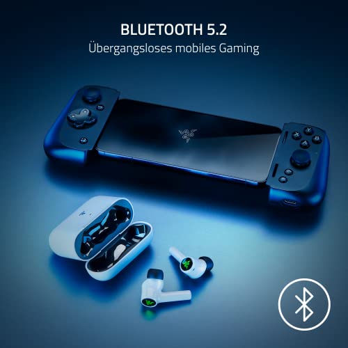Razer Hammerhead HyperSpeed - Drahtlose Multiplattform-Gaming-Kopfhörer für PlayStation (HyperSpeed Wireless, aktive Geräuschunterdrückung, Bluetooth 5.2, Bis zu 30 Stunden Akkulaufzeit) Weiß Bild 5
