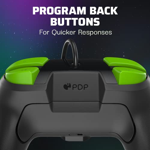 PDP Switch Rematch verkabelt controller 1-UP Glow in the dark Offiziell Lizenziert durch Nintendo - Customizable buttons, sticks, triggers, and paddles - Ergonomic Controllers Bild 2