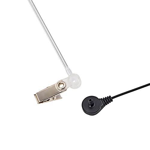 Ersatz-Audioschlauch mit verdeckter akustischer Luftspule, kompatibel mit Retevis Motorola Kenwood Baofeng Walkie Talkie, mit Clip, Sicherheits-Ohrhörer-Kopfhörer (Transparent, 10 Stück) Bild 4