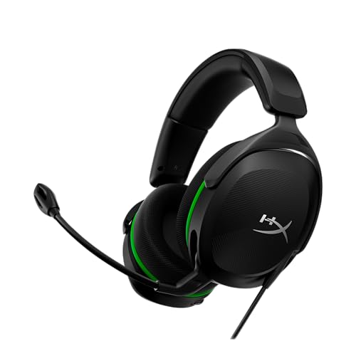 HyperX CloudX Stinger 2 Core Gaming-Headset für Xbox Series X|S & Xbox One, offiziell lizenziert, 40-mm-Treiber, Mikrofon mit Geräuschunterdrückung, Over-Ear, 3,5 mm Klinke, Schwarz Bild 1