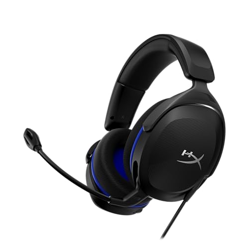 HyperX Cloud Stinger 2 Core Gaming-Headset für PlayStation, Over-Ear, 40mm-Treiber, Geräuschunterdrückendes Mikrofon, 3,5-mm-Klinke, Leichtes, Komfortables und Robustes Headset, Schwarz Bild 1
