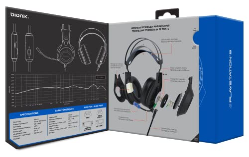 Bionik Sirex Gaming-Headset mit 50-mm-Treibern und Memory-Schaum-Ohrmuscheln für PS5, verstellbare Kopfhörer mit Mikrofon und Lautstärkeregler, kompatibel mit PS4, Xbox Serie XS, Nintendo Switch OLED Bild 6