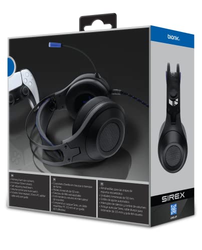 Bionik Sirex Gaming-Headset mit 50-mm-Treibern und Memory-Schaum-Ohrmuscheln für PS5, verstellbare Kopfhörer mit Mikrofon und Lautstärkeregler, kompatibel mit PS4, Xbox Serie XS, Nintendo Switch OLED Bild 7