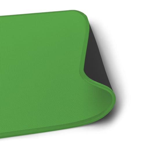 uRage Gaming-Mauspad “Greenscreen 250 Desk-Mat”, Grün, Anti-Rutsch-Beschichtung, Naturgummi, für Tastatur und Maus, extra groß, 90 x 0,3 x 34 cm Bild 2