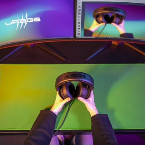uRage Gaming-Mauspad “Greenscreen 250 Desk-Mat”, Grün, Anti-Rutsch-Beschichtung, Naturgummi, für Tastatur und Maus, extra groß, 90 x 0,3 x 34 cm Bild 3