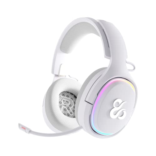 Newskill Aton Ivory Auriculares Gaming Inalámbricos RGB Bluetooth 5.0 Multiplataforma Blancos Bild 1