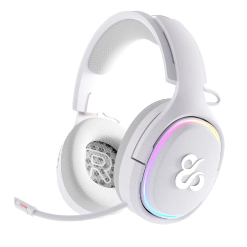 Newskill Aton Ivory Auriculares Gaming Inalámbricos RGB Bluetooth 5.0 Multiplataforma Blancos Bild 4
