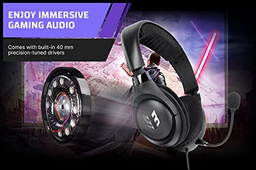 Sound Blaster Blaze V2 Over-Ear-Gaming-Headset mit abnehmbarem Noise-Cancelling-Mikrofon, Lautstärke- und Mikrofon-Stummschaltung für PC/Mac/Konsolen Bild 5
