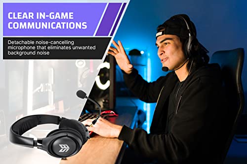 Sound Blaster Blaze V2 Over-Ear-Gaming-Headset mit abnehmbarem Noise-Cancelling-Mikrofon, Lautstärke- und Mikrofon-Stummschaltung für PC/Mac/Konsolen Bild 6