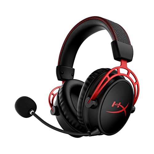 HyperX Cloud Alpha Wireless - Gaming-Headset für PC, 300 Stunden Akkulaufzeit, DTS Headphone:X Spatial Audio & Speedlink EXCEDO Gaming Headset Stand - Ständer für Kopfhörer und Headsets, schwarz Bild 2