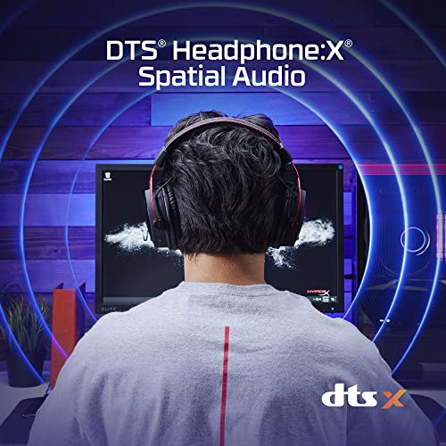 HyperX Cloud Alpha Wireless - Gaming-Headset für PC, 300 Stunden Akkulaufzeit, DTS Headphone:X Spatial Audio & Speedlink EXCEDO Gaming Headset Stand - Ständer für Kopfhörer und Headsets, schwarz Bild 4