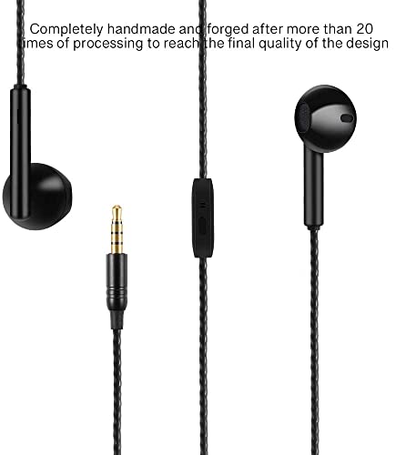 GAMURRY Kabelgebundene In Ear 3,5 mm Klinke Kopfhörer, Stereo Ohrhörer mit Mikrofon & Fernsteuerung Bass-Sound Ohrhörer, HD-Anrufe, Geräuschunterdrückung, Für Android Iso Windows, Smartphones, MP3 Bild 2