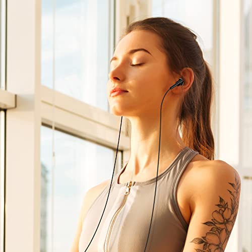 GAMURRY Kabelgebundene In Ear 3,5 mm Klinke Kopfhörer, Stereo Ohrhörer mit Mikrofon & Fernsteuerung Bass-Sound Ohrhörer, HD-Anrufe, Geräuschunterdrückung, Für Android Iso Windows, Smartphones, MP3 Bild 4