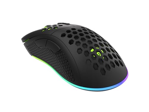 Genesis Krypton 555 Gaming Maus – Ultraleicht nur 70g, Sensor bis 8000 DPI, RGB Beleuchtung, 7 programmierbare Tasten, Paracord Kabel, 1000 Hz Polling Rate, PC Gamer Maus für FPS & E-Sport, Plug&Play Bild 4