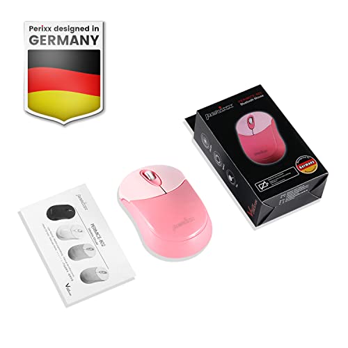 Perixx PERIMICE-802PK kabellose Bluetooth-Maus, tragbares Design, kompatibel mit Windows, iOS und Android-PC, Laptop, Tablet und Smartphone, Rosa Bild 7