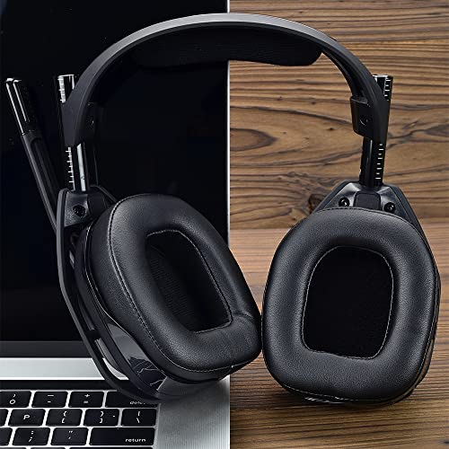 A50 Gen 4 Mod Kit - Ersatz Ohrpolster Stirnbänder für Astro Gaming A50 Kabelloses Headset Gen 4, Mikrofonschaum, Ohrpolster/Tassen,A50 Gen 4 Zubehör,Dicke hinzugefügt(Schwarzes Protein) Bild 6