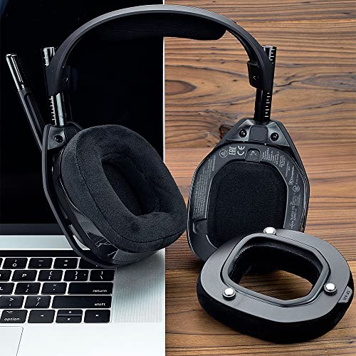 A50 Gen 4 Mod Kit - Ersatz Ohrpolster Stirnbänder für Astro Gaming A50 Kabelloses Headset Gen 4, Mikrofonschaum, Ohrpolster/Tassen/Pads,A50 Gen 4 Zubehör,Dicke hinzugefügt(Schwarzer Samt) Bild 7