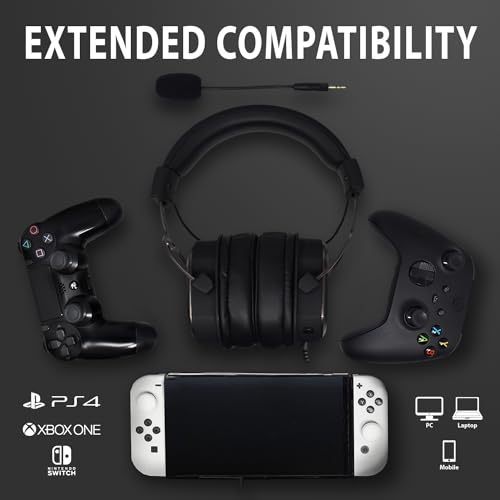 SPYCO Impulse HE-122, Gaming-Headset, Audio 7.1, 50-mm-Audio-Treiber, kombinierter analoger 3.5-mm-USB-Klinkenstecker, omnidirektionales Mikrofon, leicht, biegsam, PC/Mac/Xbox One/PS4/Nintendo Switch Bild 6