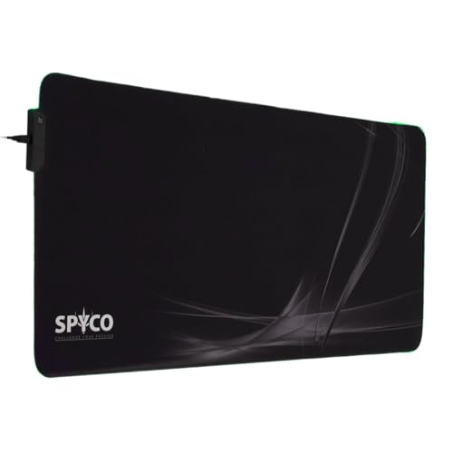 SPYCO Backing PA-142, Gaming Pad mit RGB-Beleuchtung, 900mmx400mm, Micro-USB-Port, glatter Gummifuß 3mm, rutschfest, wasserabweisend, fusselfrei, maximale Laufruhe Bild 1
