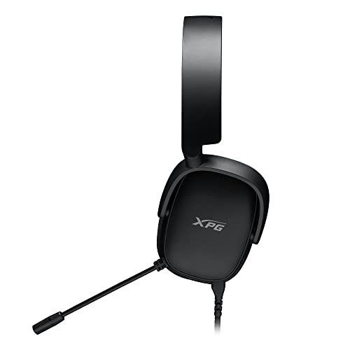 XPG Precog S Gaming-Headset: 50 mm Treiber – klappbare Ohrmuscheln – Lautstärkeregler & Stummschaltung – automatisch einstellbares Kopfband – Schwarz Bild 3