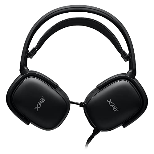 XPG Precog S Gaming-Headset: 50 mm Treiber – klappbare Ohrmuscheln – Lautstärkeregler & Stummschaltung – automatisch einstellbares Kopfband – Schwarz Bild 5