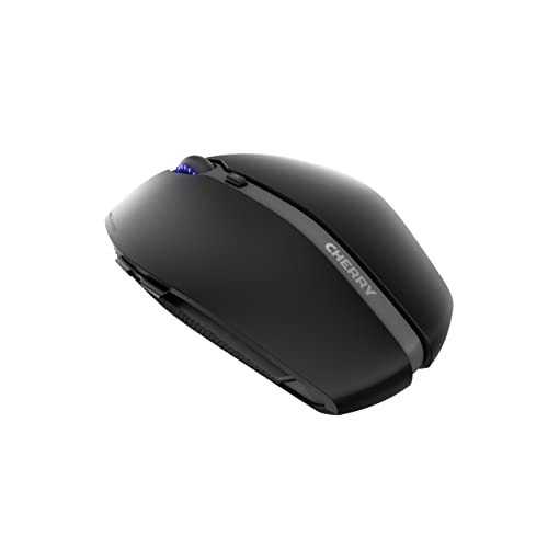 CHERRY GENTIX BT, Kabellose Bluetooth-Maus, Multi-Device-Funktion für bis zu 3 Geräte, Umschaltbare Auflösung (1000/2000 DPI), Batteriebetrieben, Schwarz Bild 4