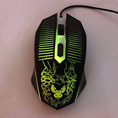 Kabelgebundene Gaming-Tastatur, 104 Tasten, RGB-Hintergrundbeleuchtung, USB-Tastatur-Maus-Set, Mechanische Gaming-Tastatur und Maus-Kombination, für Windows 7 8 10, für PC/Mac-Gamer, Schreibkräfte, Re Bild 7