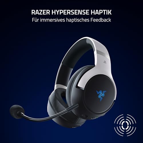 Razer Kaira HyperSpeed (PlayStation Licensed) - Drahtloses Gaming-Headset für PlayStation - 2,4 HyperSpeed und Bluetooth (Triforce 50mm, HyperClear-Mikrofon, USB, plattformübergreifend) Weiß Bild 3