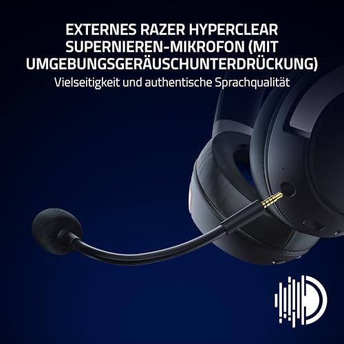 Razer Kaira HyperSpeed (PlayStation Licensed) - Drahtloses Gaming-Headset für PlayStation - 2,4 HyperSpeed und Bluetooth (Triforce 50mm, HyperClear-Mikrofon, USB, plattformübergreifend) Weiß Bild 5