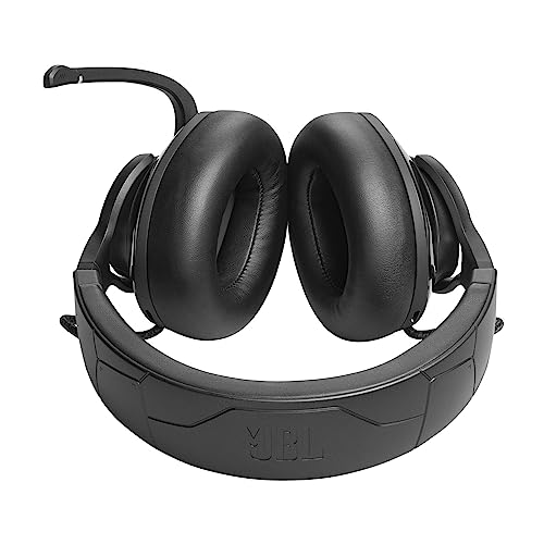 JBL Quantum 910 Over-Ear Gaming Kopfhörer – Wireless 2,4 GHz, Bluetooth 5.2 und 3,5 mm Klinke – Mit Head-Tracking-Funktion, ANC und 39 Stunden Akkulaufzeit – Schwarz Bild 2