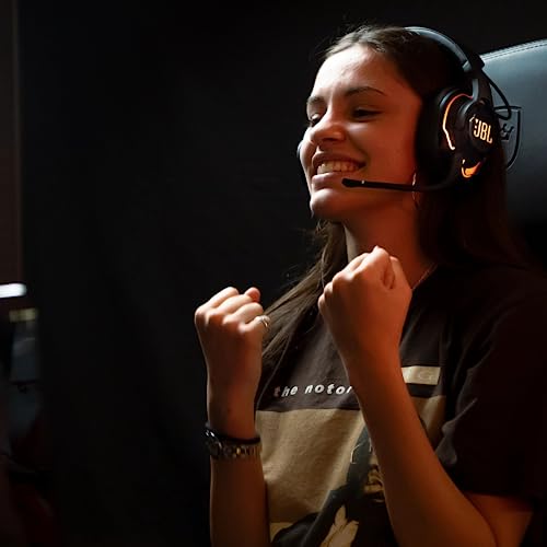 JBL Quantum 910 Over-Ear Gaming Kopfhörer – Wireless 2,4 GHz, Bluetooth 5.2 und 3,5 mm Klinke – Mit Head-Tracking-Funktion, ANC und 39 Stunden Akkulaufzeit – Schwarz Bild 6