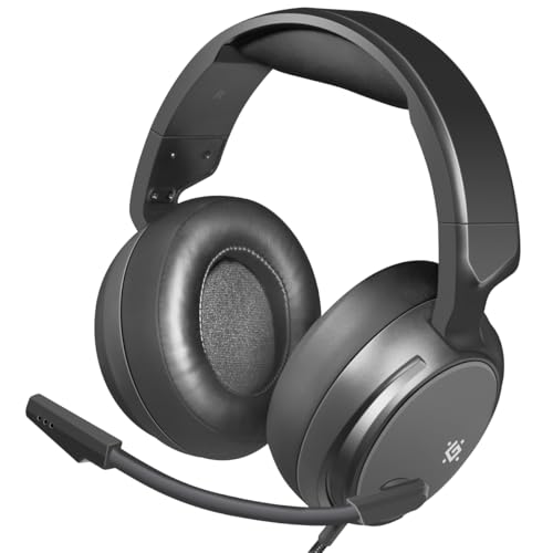 Defender® Shadow Gaming Headset – 3,5 mm Klinke, Over-Ear, 50 mm Treiber, Flexibles Mikrofon, Lautstärkeregler, Metall-Kopfbügel, PC Headset mit Mikrofon, Kompatibel mit PS5, Xbox, Switch & PC Bild 1