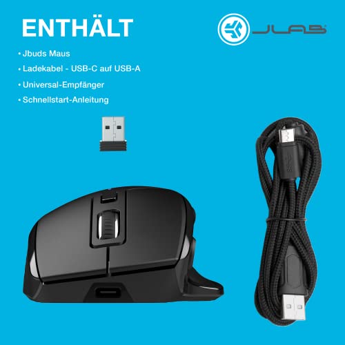 JLab JBuds Bluetooth Maus, Ergonomisches Design 7 Tasten, Bis zu DREI Benutzerprofile Bild 7