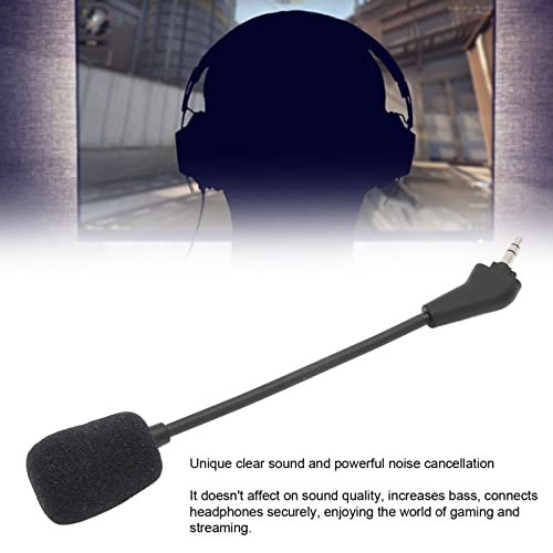 Ejoyous Ersatz Mikrofon Spielmikrofon, 3,5 mm Noise Cancelling Deep Bass Gaming Mikrofon Computer Gaming Headset Zubehör, für Corsair HS50 HS60 HS70 HS70 SE Gaming Headset Bild 3