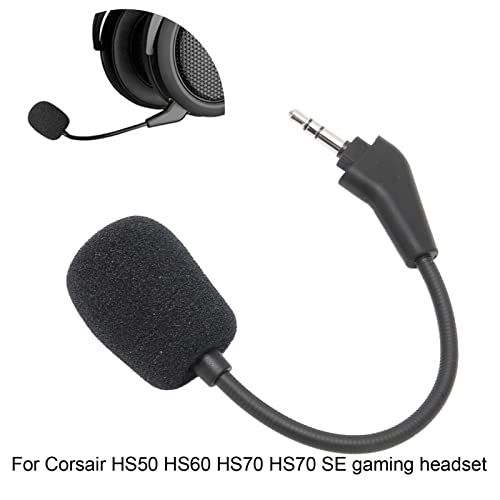 Ejoyous Ersatz Mikrofon Spielmikrofon, 3,5 mm Noise Cancelling Deep Bass Gaming Mikrofon Computer Gaming Headset Zubehör, für Corsair HS50 HS60 HS70 HS70 SE Gaming Headset Bild 7