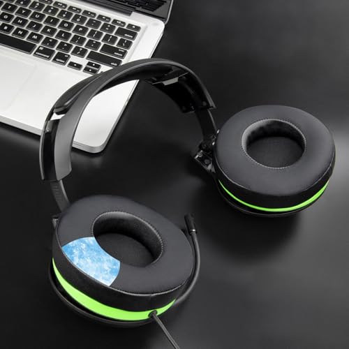 SOULWIT Kühlgel Ersatz Ersatzpolster Ohrpolster für Razer ManO'War, Man O' War 7.1, Man O War Tournament Edition Gaming-Headset,Polster mit hochdichtem Bild 3