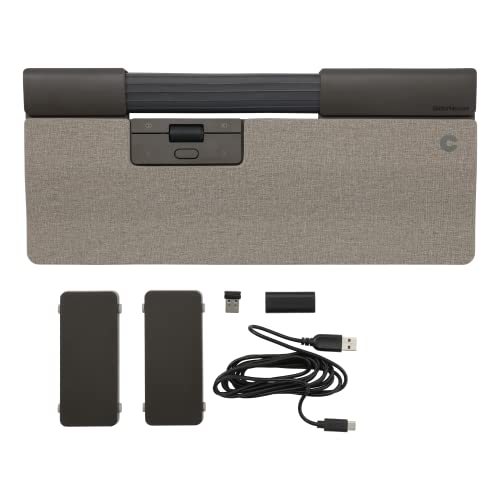 Contour SliderMouse Pro | Kabellose Maus | Regulärer Handballenauflage | Ergonomische PC Maus | Bluetooth Maus | Schmerzlinderung | 6 programmierbare Tasten | 2800 DPI | Für Windows & macOS | Hellgrau Bild 6